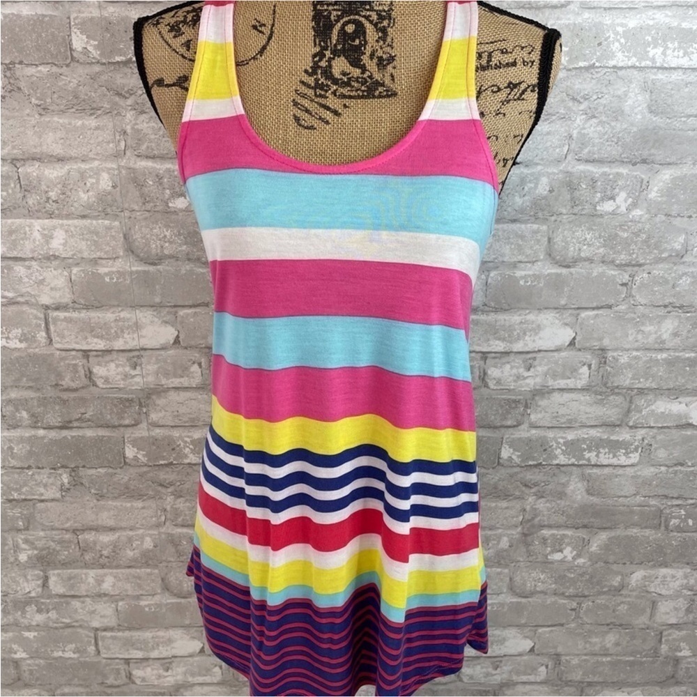 Zara Multicolored Striped Tank Top